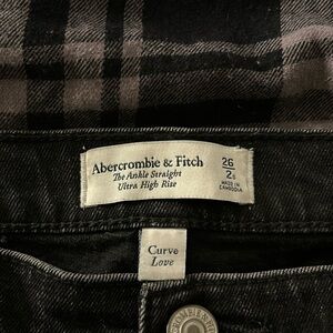 Abercrombie &Fitch,The Ankle Straight,Ultra High Rise Jeans,Curve Love (size,26)